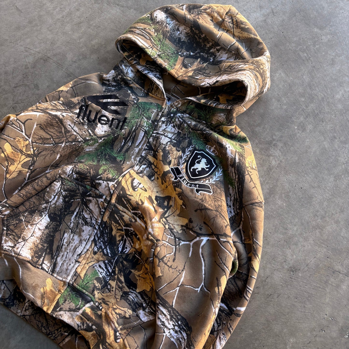 Crested Hoodie Camo